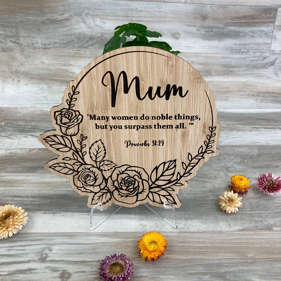 Thumbnail: ‘Mum’ Plaques With Stand