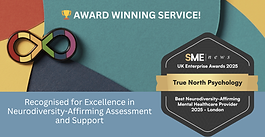 True North Psychology Wins SME UK Enterprise Award 2025!