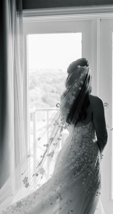 luxury bride dress with flowers