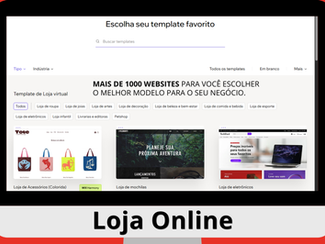 Loja Online | Escolha seu template favorito