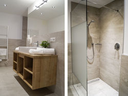 Badezimmer mit Dusche b&b Erna