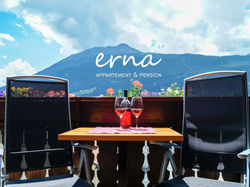 Ausblick vom Balkon b&b Erna