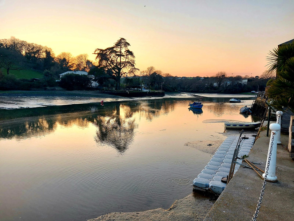 Sunset views of the river in Kingsbridge