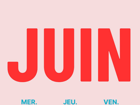 Calendrier de Juin