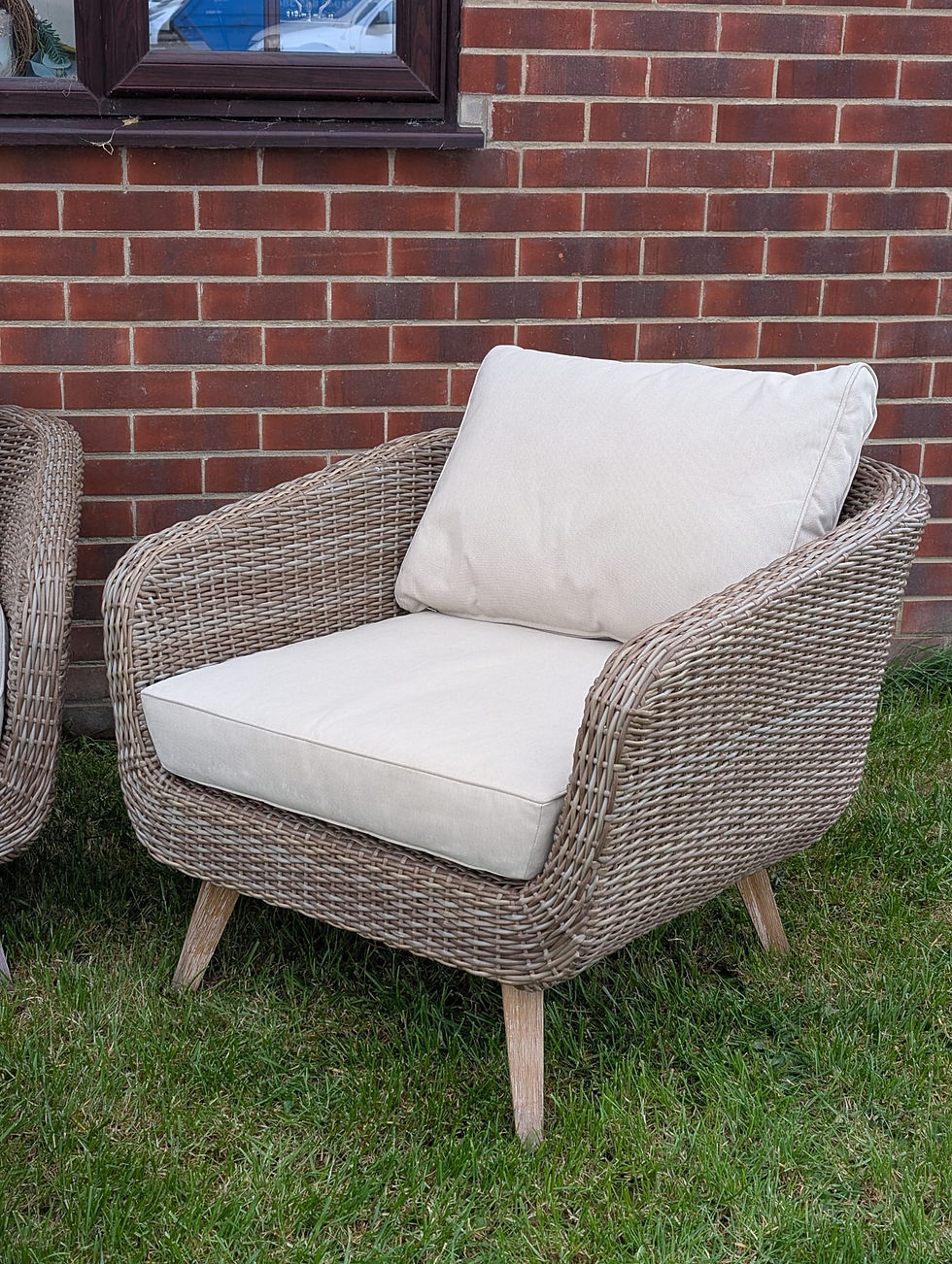 Thumbnail: Ashcroft 4 Piece Garden Lounge Set-Natural