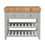 Thumbnail: Chester Dove Grey Butcher Block Kitchen Island