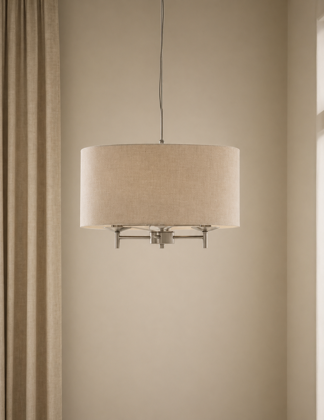 Fleur Pendant Light-Brushed Metal