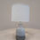 Thumbnail: Grey Porcelain Lamp with Ribbed Detailing