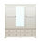 Thumbnail: Chantilly Warm White Grand Triple Wardrobe