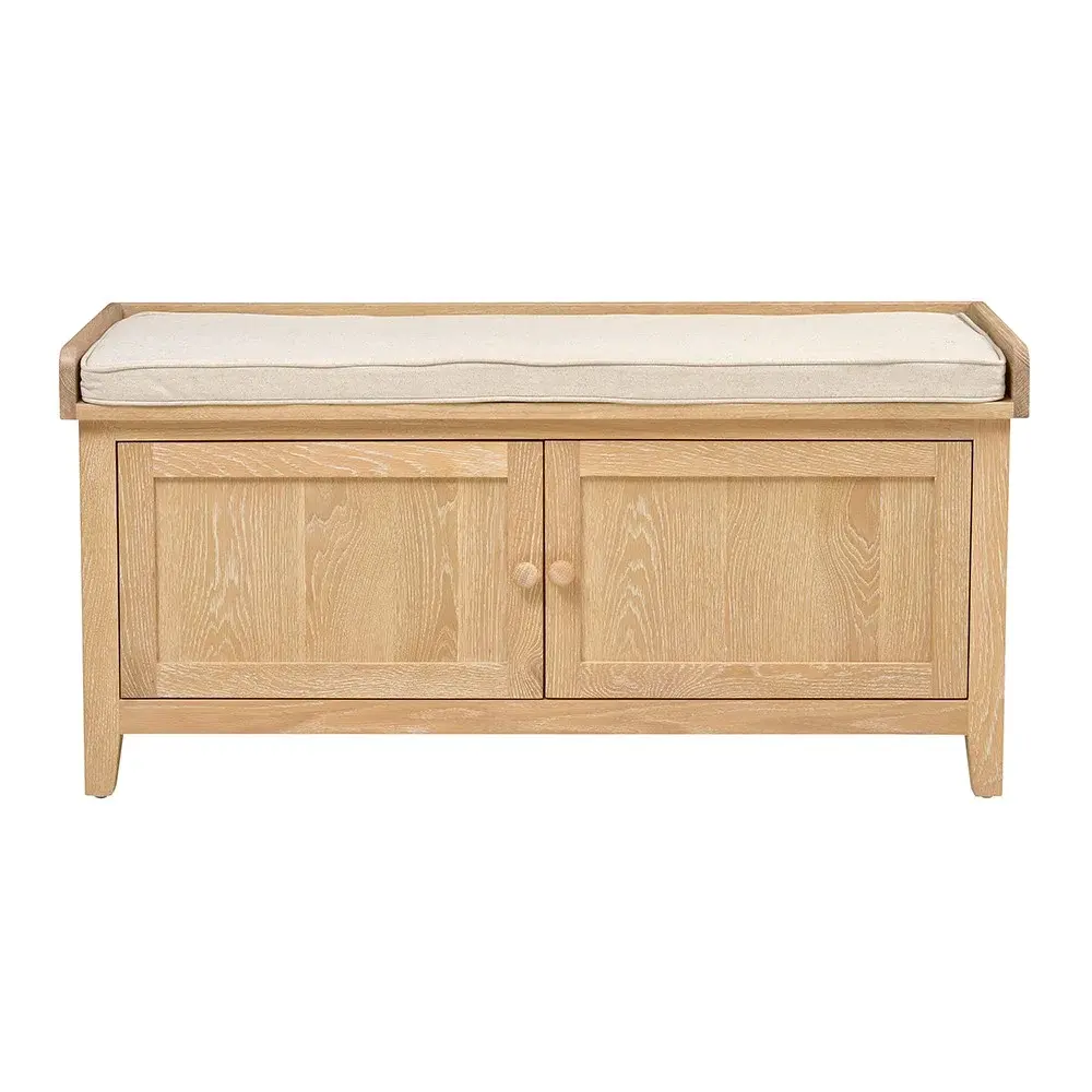 Inglesham Whitwash Oak Hidden Shoe Cupboard