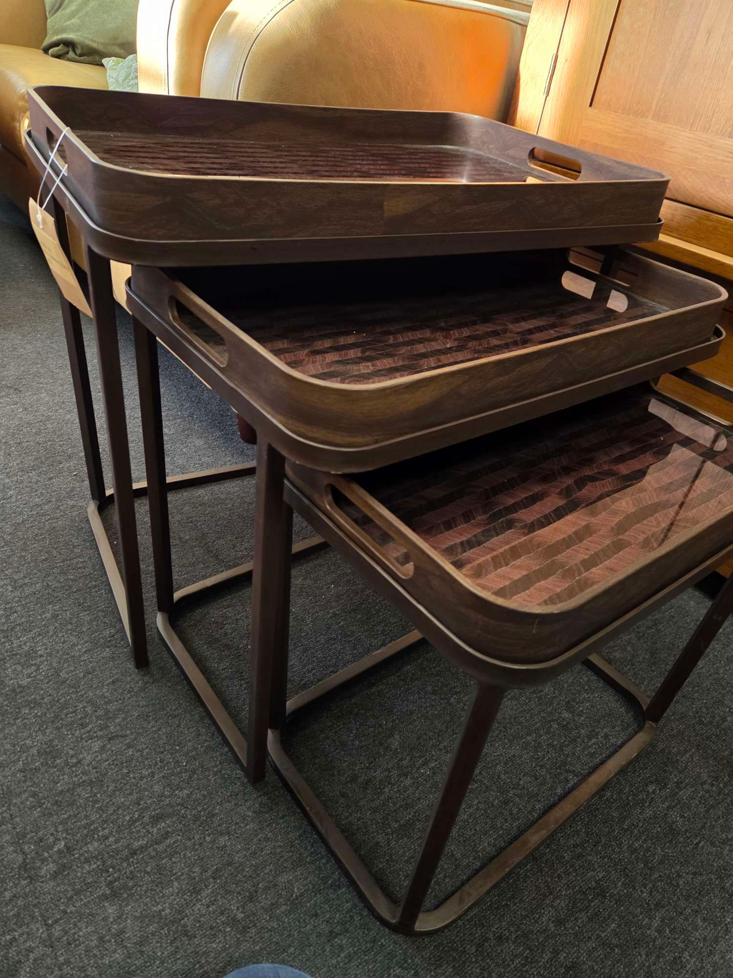 Ripple Geo Nesting Tray Tables