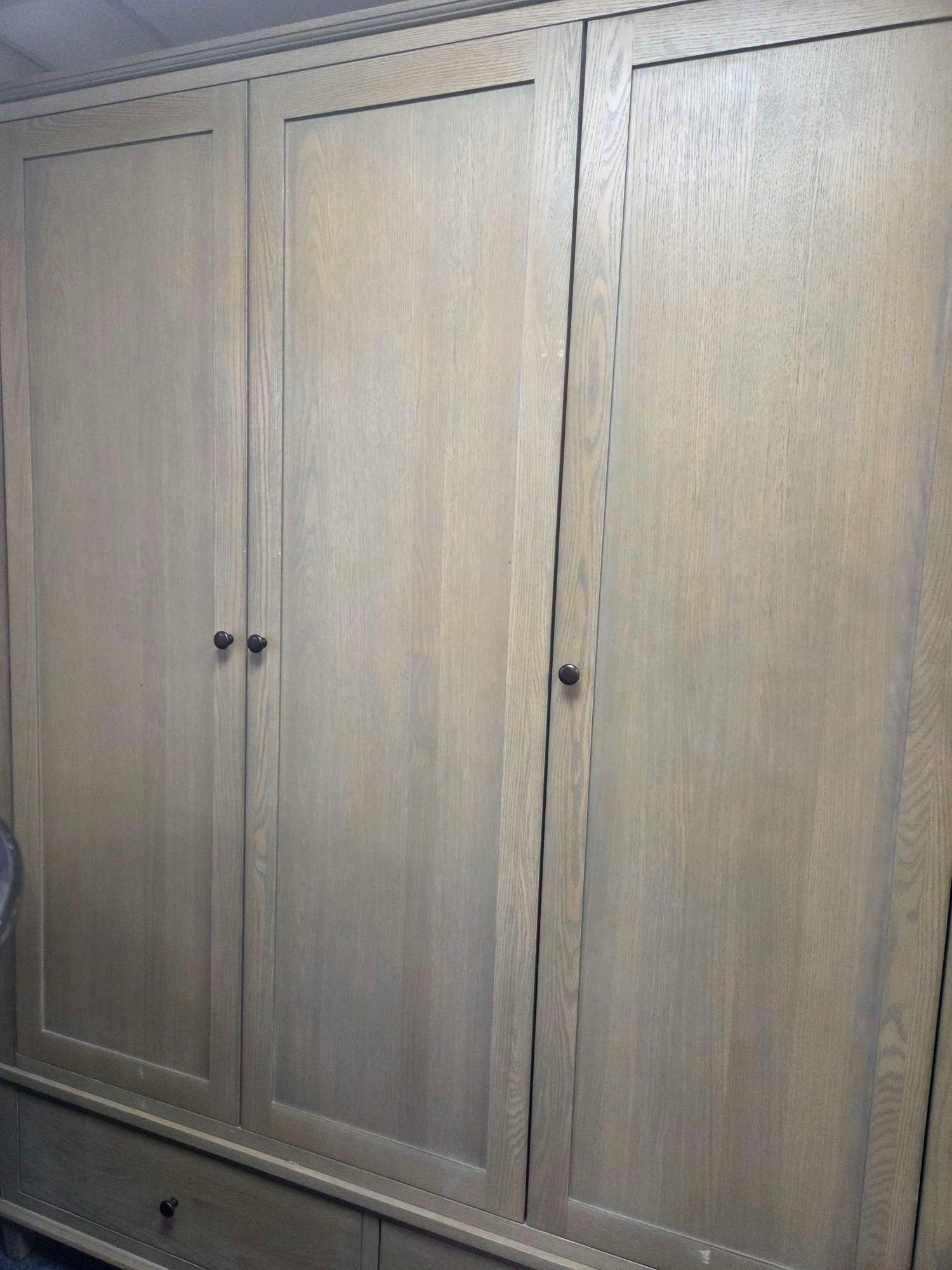 Bibury Smoked Oak Triple Wardrobe