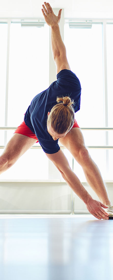 Young Man doing Physical Exercise