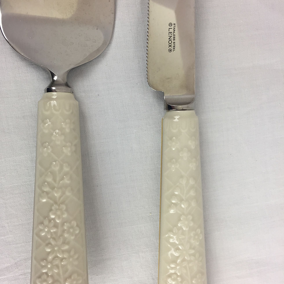 Thumbnail: Lenox Stainless Steel Knife & Cake Server Set