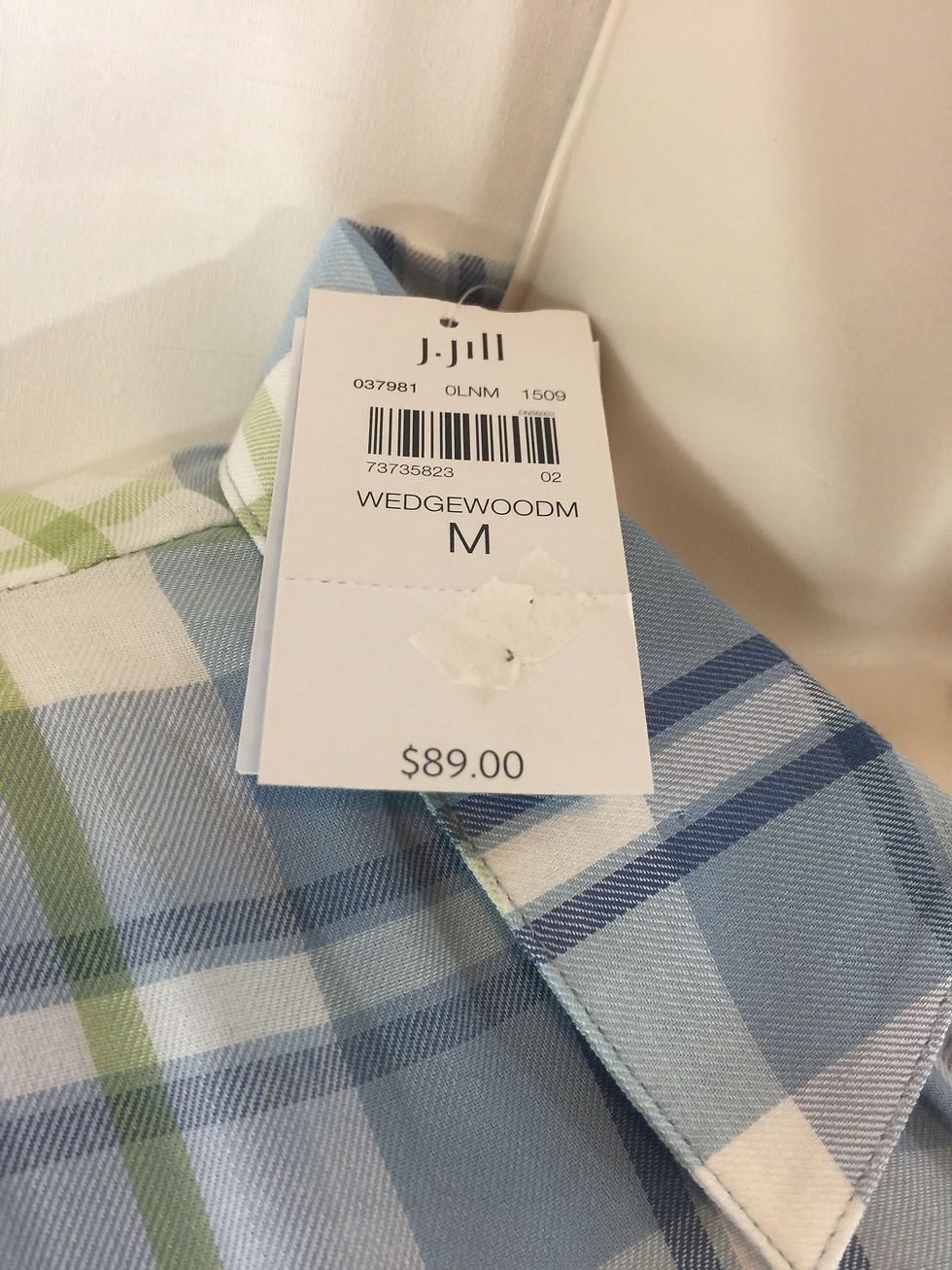 Thumbnail: J. Jill - Super Comfy Plaid Tunic (MSRP $89) (size medium)