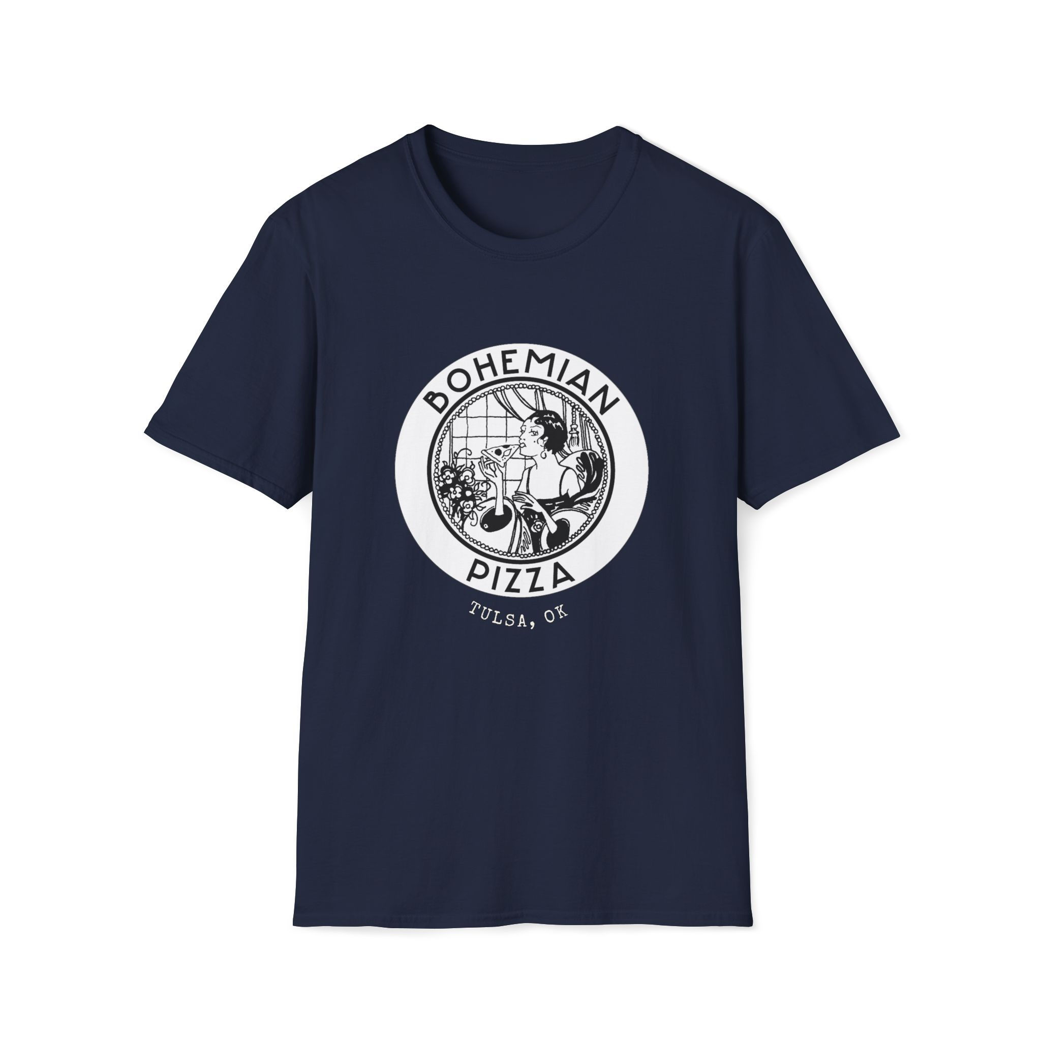 Navy "Pizza Girl" T-Shirt