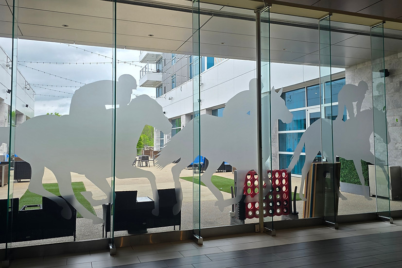 Rivers Casino Horse + Jockey Window Vinyls