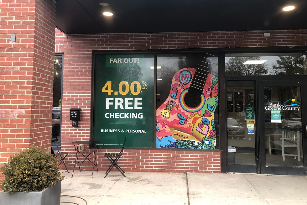 Bank of Greene Window Graphics