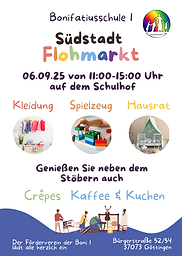 Plakat Südstadt-Flohmarkt