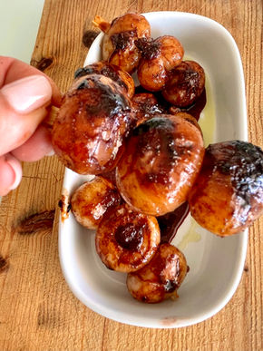 Spiedini di cipolline