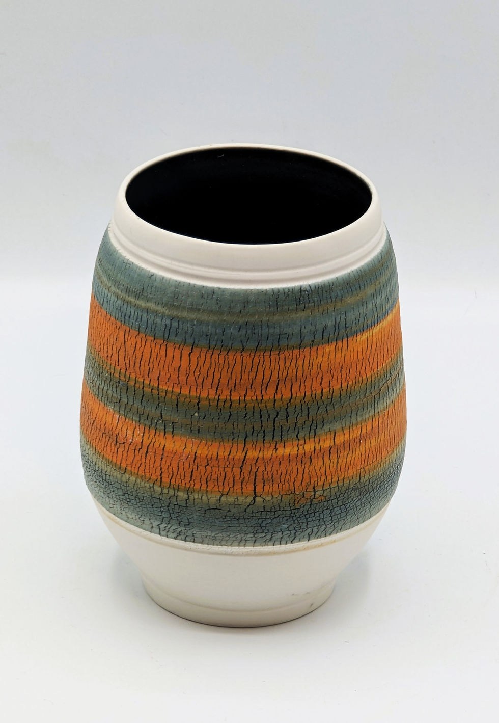 Thumbnail: Porcelain - Orange & Teal Slip Texture