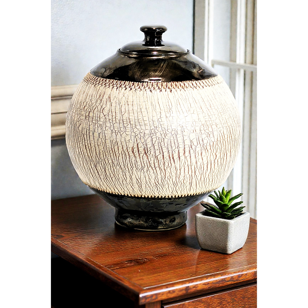 Thumbnail: Metallic Bronze & Cream Urn 2.350ltr