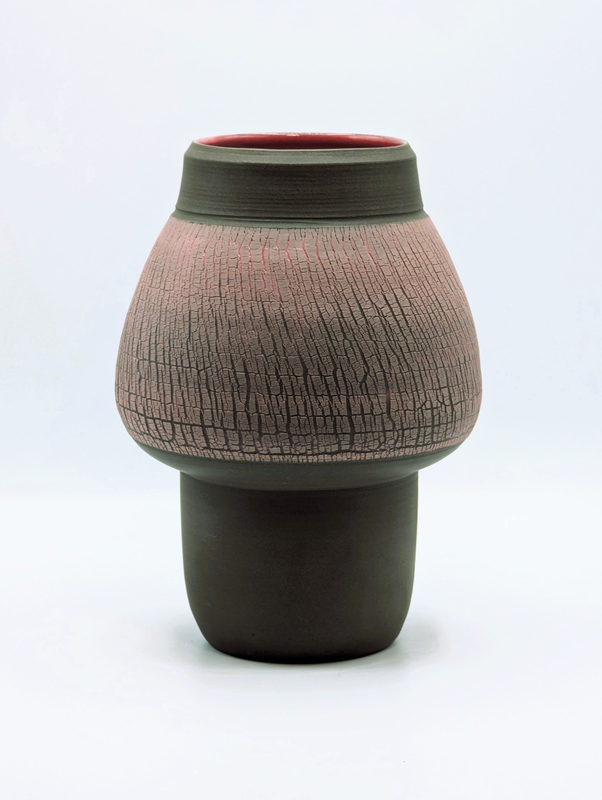 Anthracite & Pink Vase