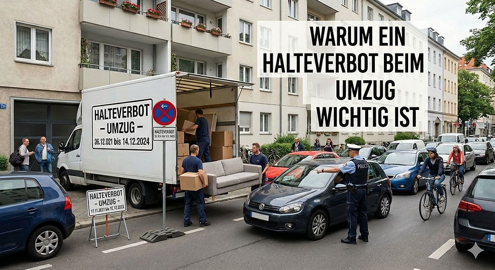 Halteverbot beantragen für den Umzug in Frankfurt am Main & Rhein-Main