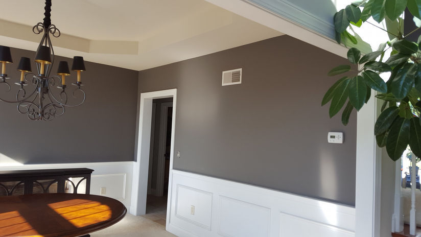 Grey after dining room repaint