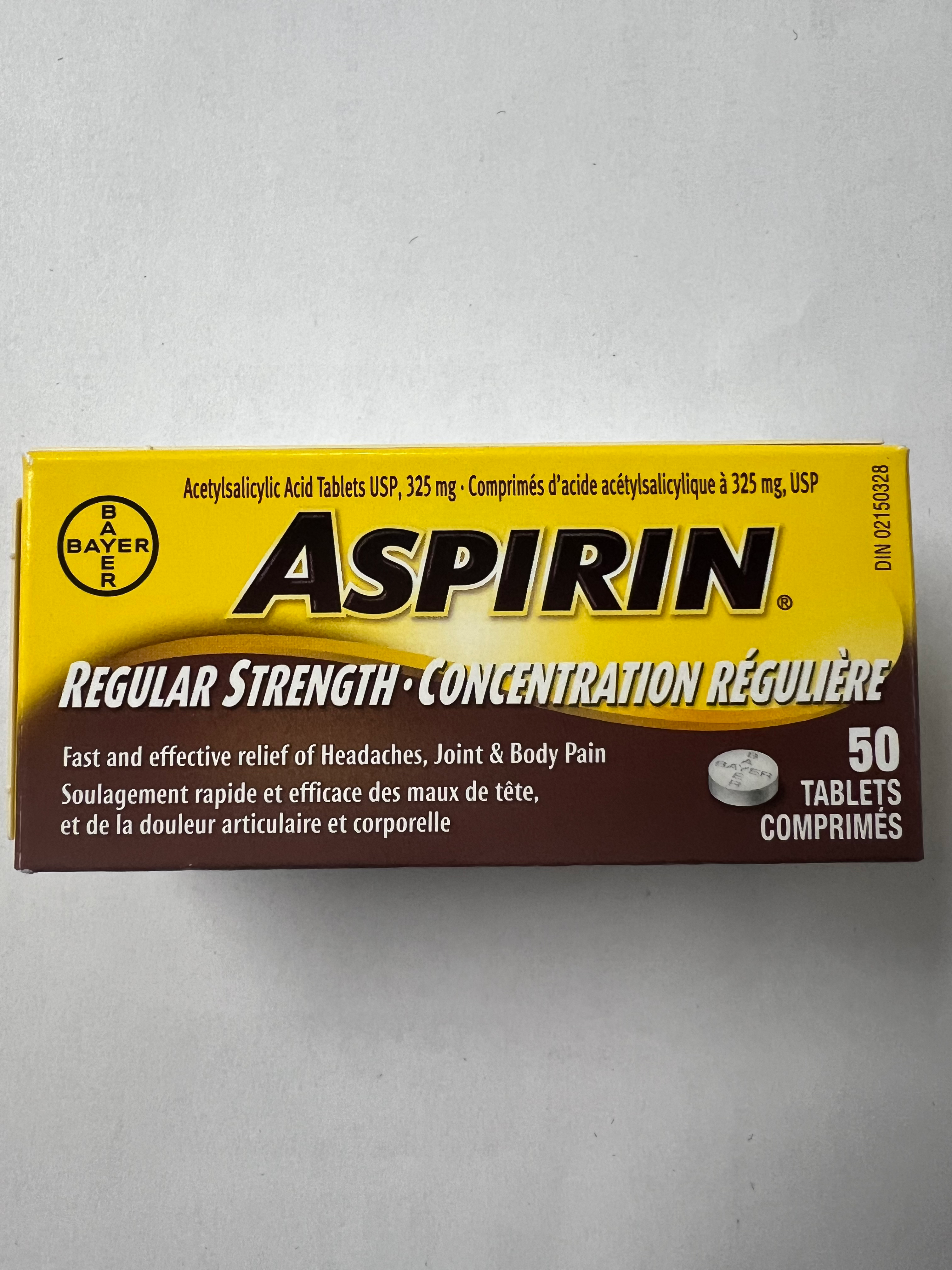 Aspirin Regular Strength 50Tablets 