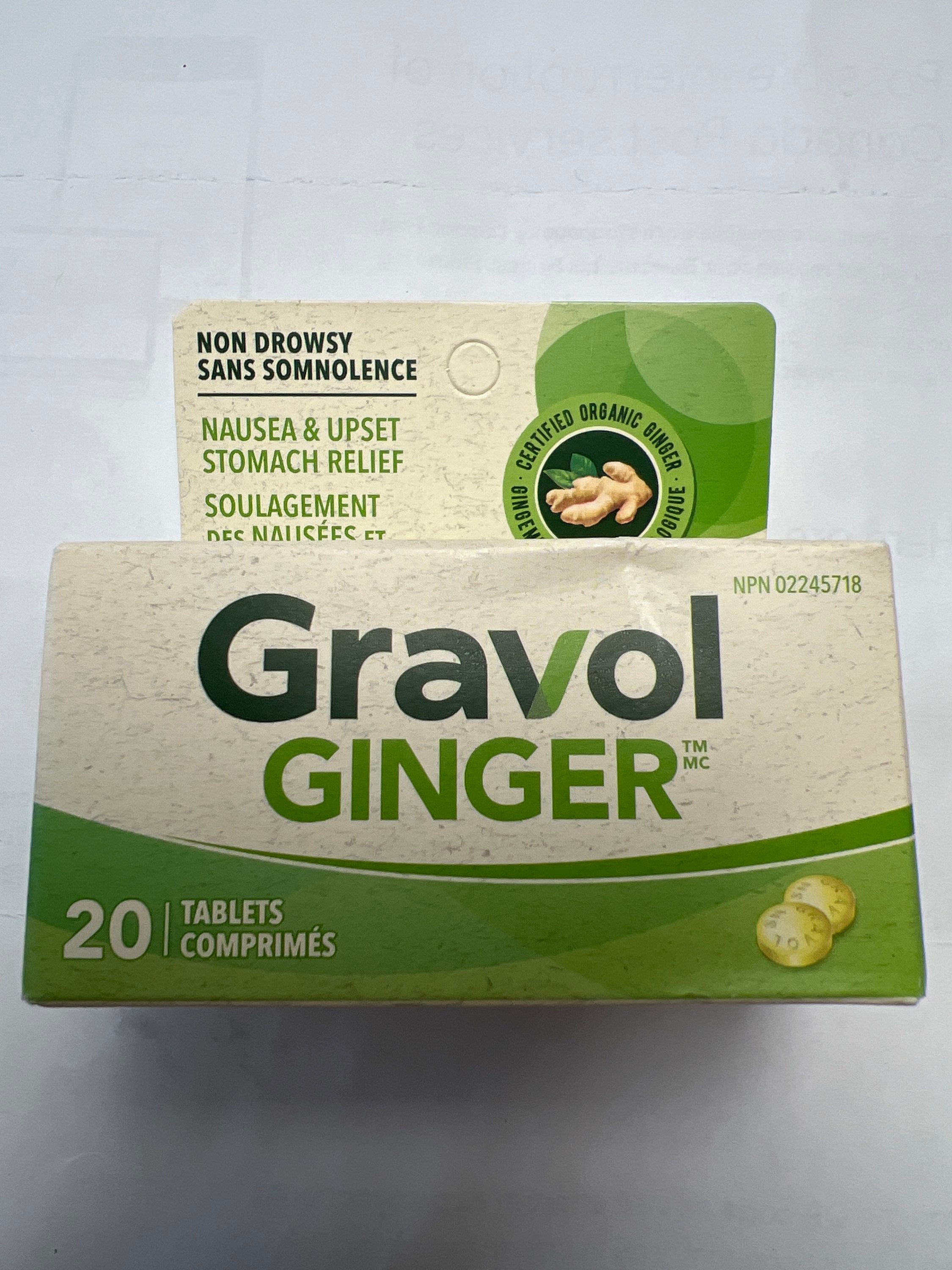 Gravol Ginger 20 Tablets