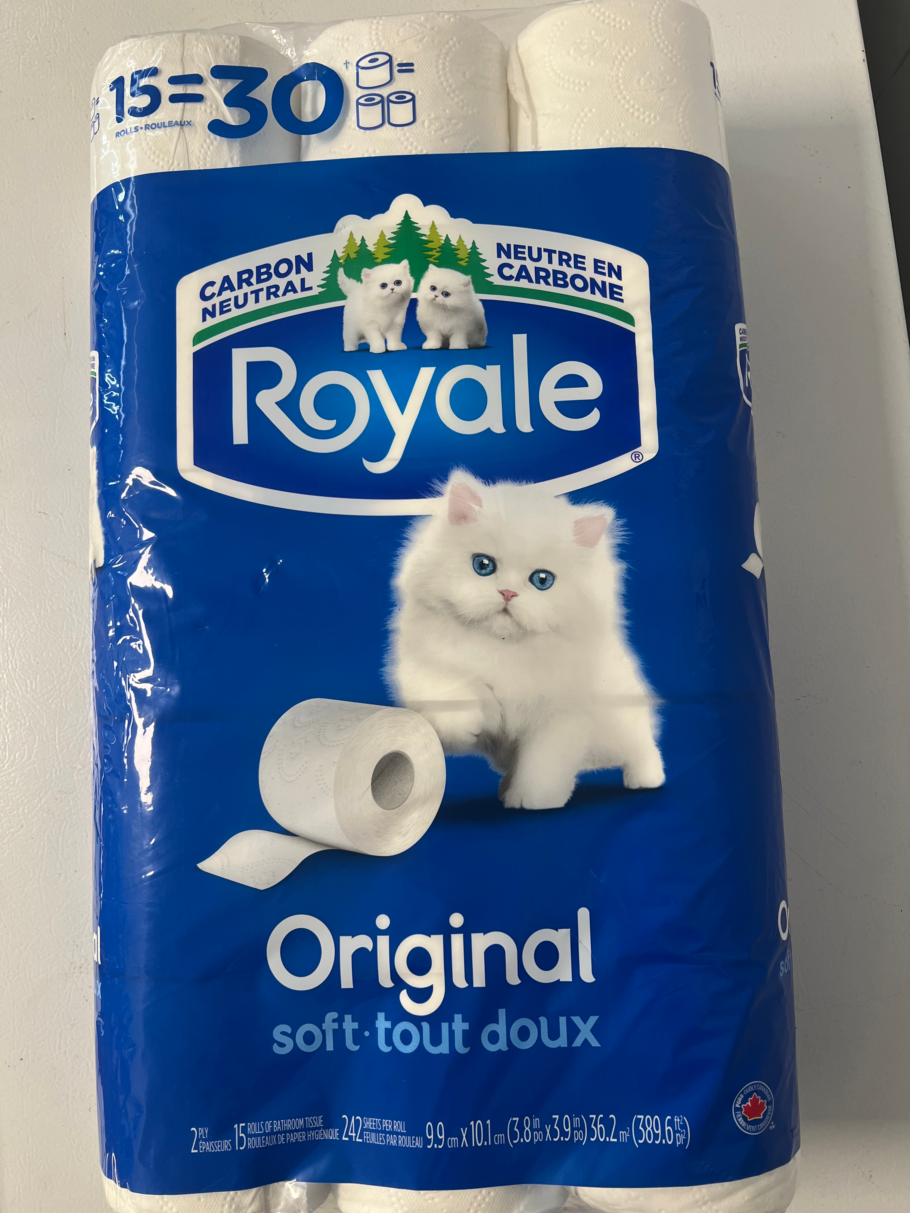 Royal Original Toilet Paper 15=30