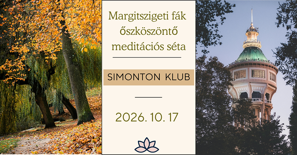 Margitszigeti fák - őszköszöntő meditációs séta