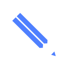 Blauwe pen