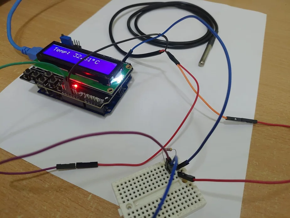 How To Interface DS18B20 Temperature Sensor To Arduino UNO