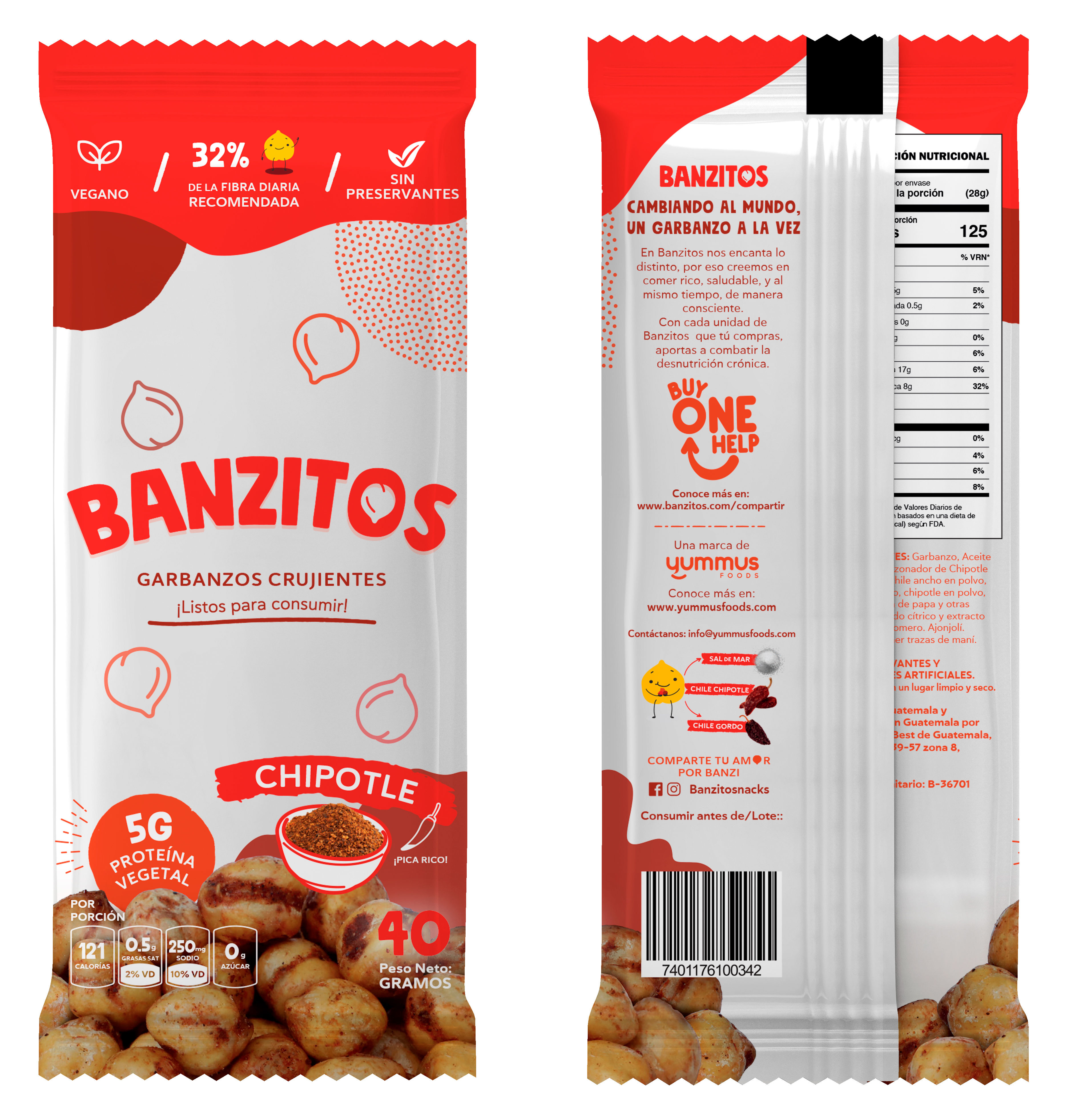 24-Pack Banzitos Chipotle 40g (On-The-Go)