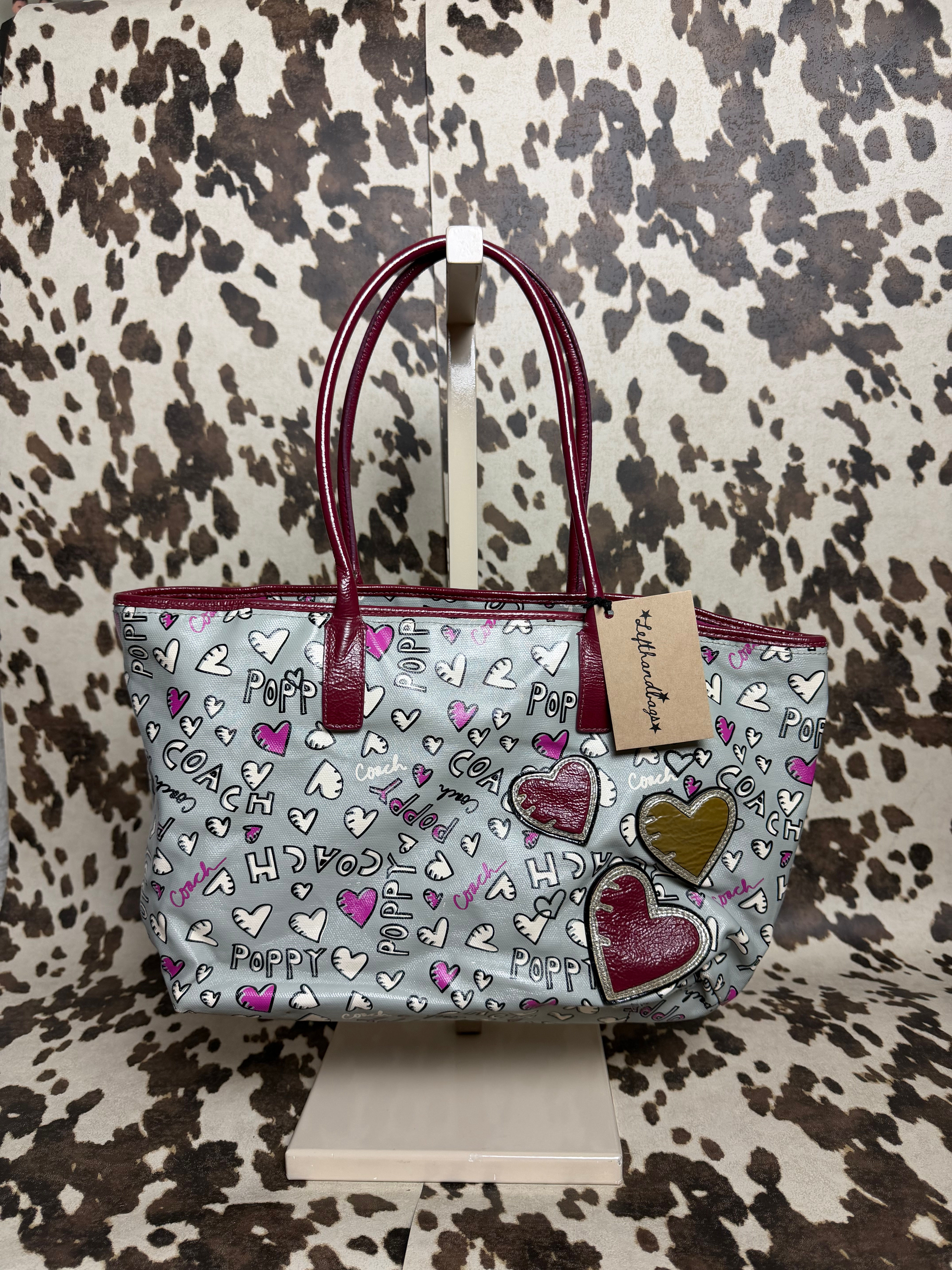 ★COACH POPPY GRAPHIC PRINT SHOPPER 439★