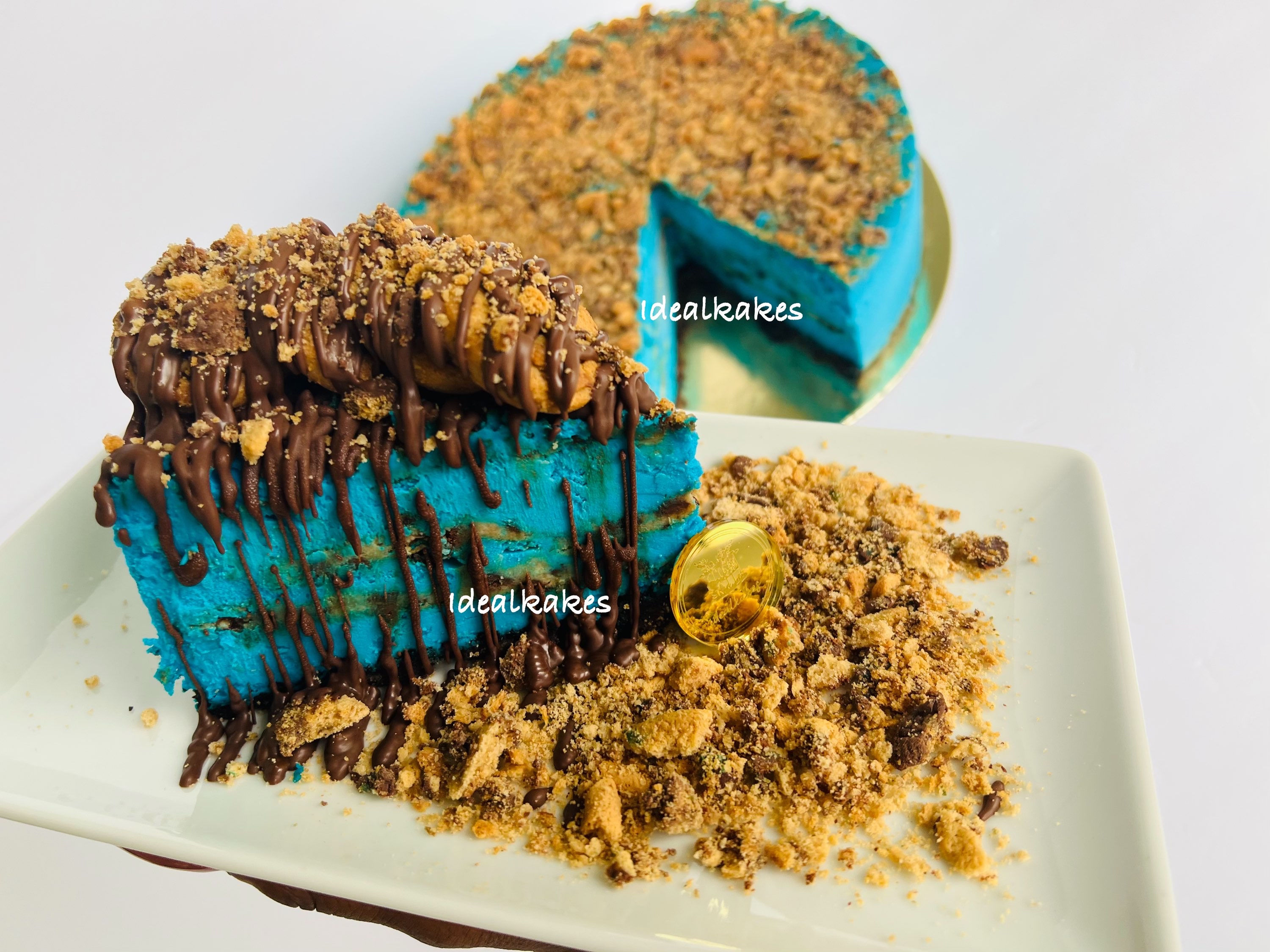 Cookie Monster Cheesecake