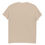 Thumbnail: Tan t-shirt back view, Unisex organic cotton t-shirt for casual wear.