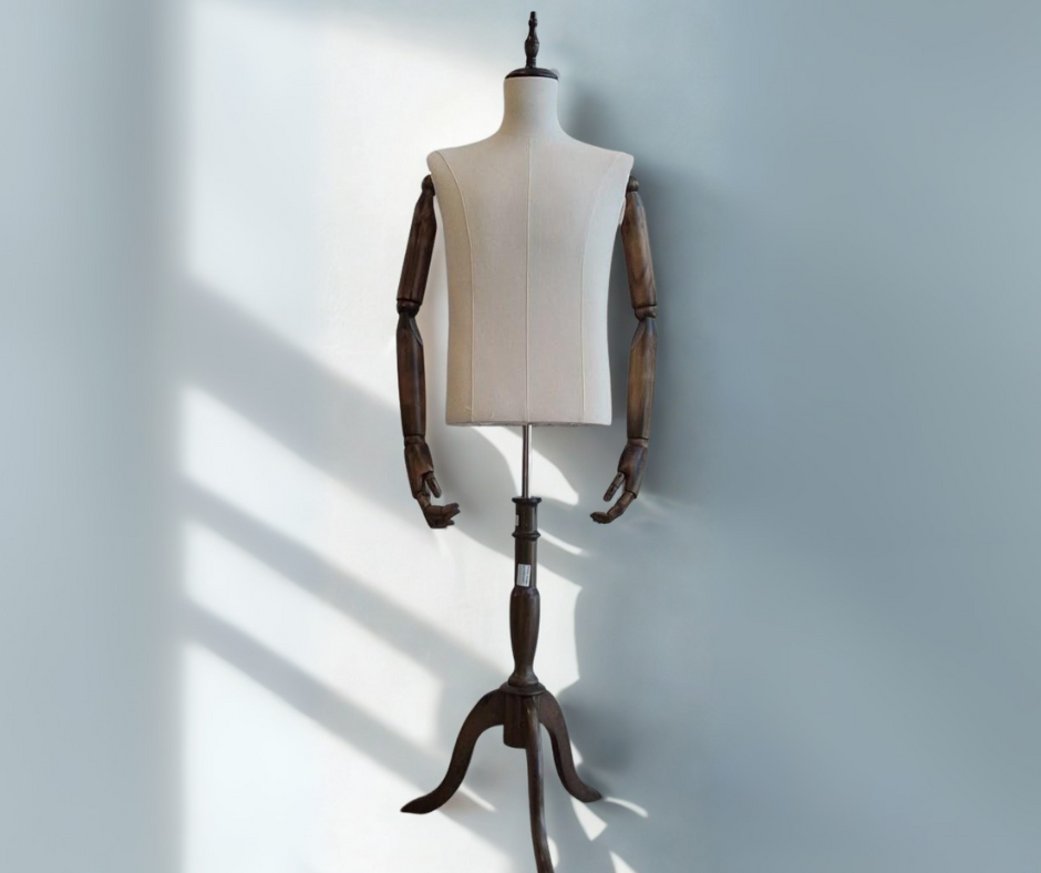 Maniquí caballero - torso madera