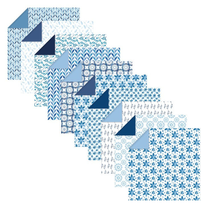 Miniatura: Papel origami Shibori 15x15 estirat