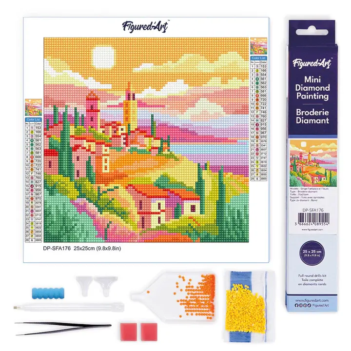 Miniatura: Diamond painting-Primavera Toscana