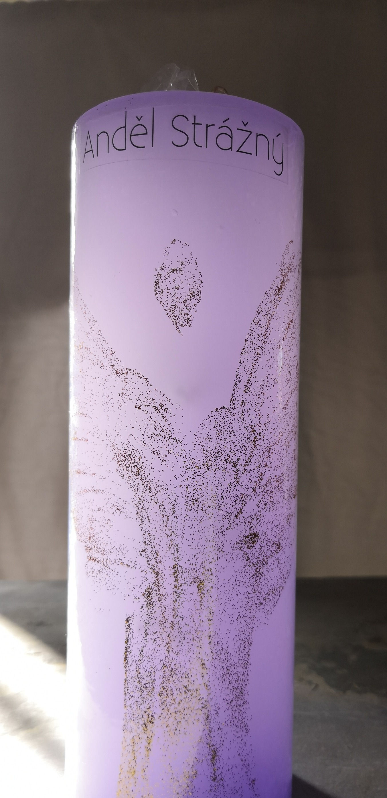 Svíčka ANDĚL STRÁŽNÝ fialková