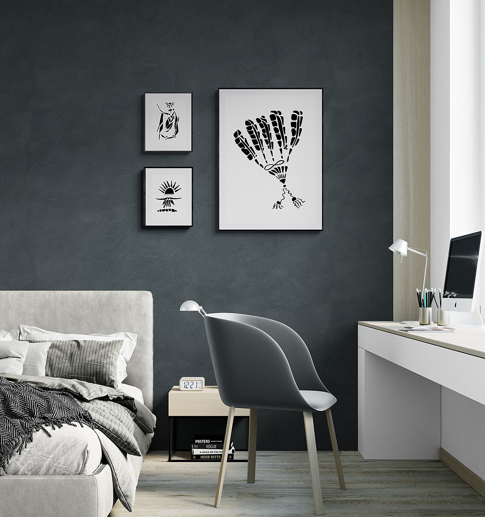 Thumbnail: Feather Fan – Open Edition Print – Unframed