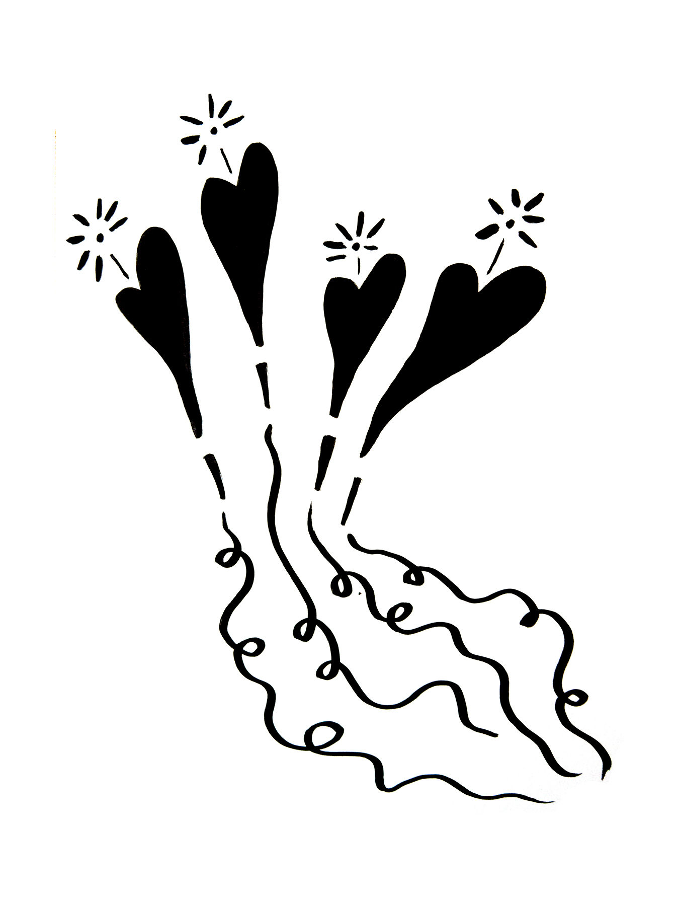 Sparking Hearts – Open Edition Print – Unframed