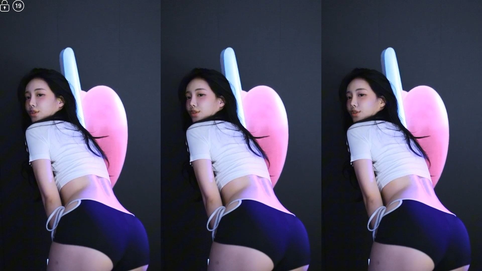Beautiful BJ glglehddl Secret Live Amazing Rear View