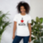 Love (Heart) All Things Black- White Color-front