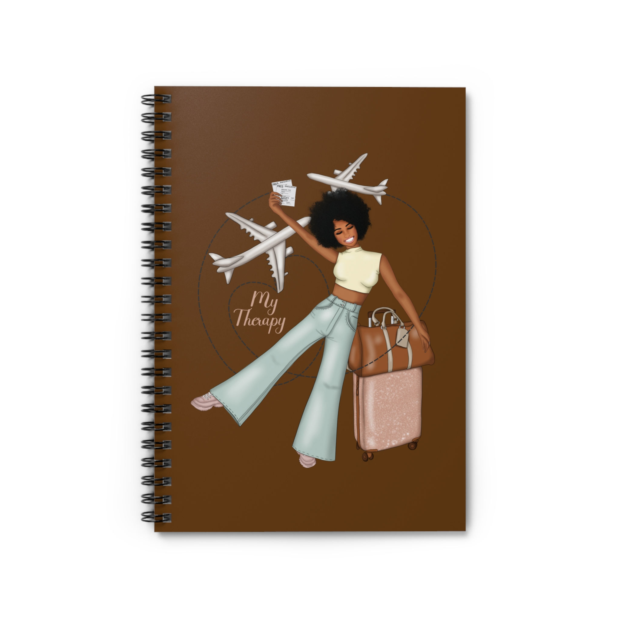 Bold Traveler Spiral Notebook – Journal Your Journey with Confidence