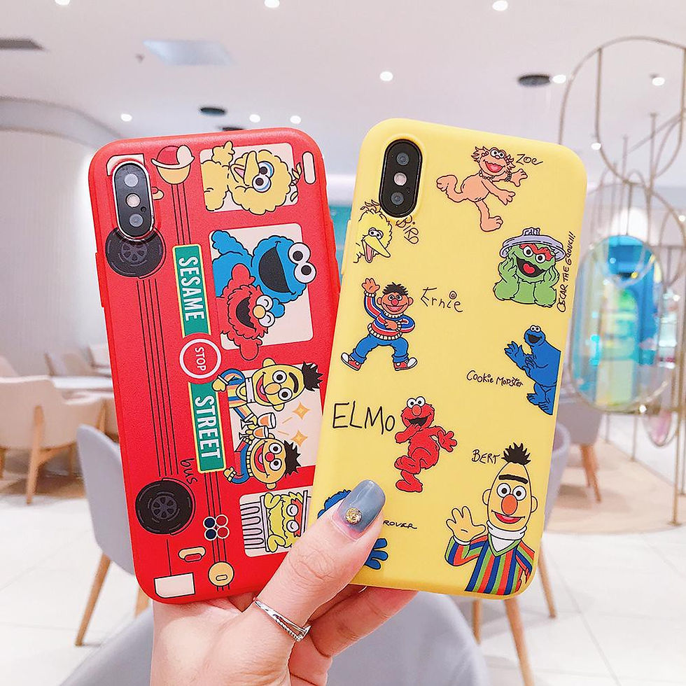 iPhone 6 6s 7 8 Plus X XS XR XSMax Sesame Street Silicone Casing