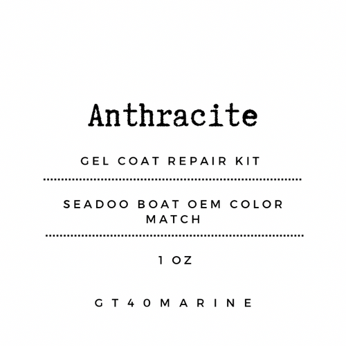 Seadoo Gel Coat Repair Kit 1oz ( Anthracite ) Gt40Marine